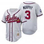 Camiseta Beisbol Hombre Atlanta Braves Dale Murphy Cooperstown Collection Autentico Blanco