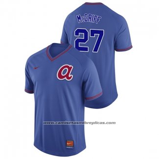 Camiseta Beisbol Hombre Atlanta Braves Fred Mcgriff Cooperstown Collection Legend Azul