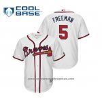 Camiseta Beisbol Hombre Atlanta Braves Freddie Freeman Cool Base Primera 2019 Blanco