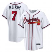 Camiseta Beisbol Hombre Atlanta Braves Ha Seong Kim Primera Replica Blanco