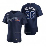 Camiseta Beisbol Hombre Atlanta Braves Mark Melancon Autentico 2020 Alterno Azul