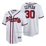 Camiseta Beisbol Hombre Atlanta Braves Orlando Cepeda Hispanic Heritage Autentico Blanco