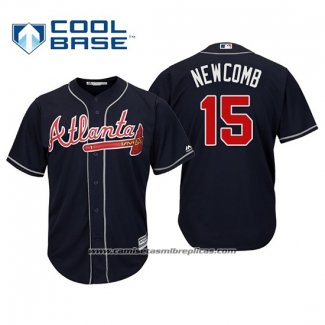 Camiseta Beisbol Hombre Atlanta Braves Sean Newcomb Cool Base Alterno 2019 Azul