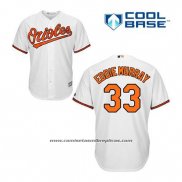 Camiseta Beisbol Hombre Baltimore Orioles 33 Eddie Murray Blanco Primera Cool Base