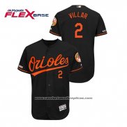 Camiseta Beisbol Hombre Baltimore Orioles Jonathan Villar 150th Aniversario Patch Autentico Flex Base Negro