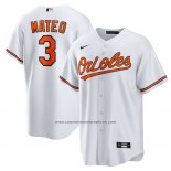 Camiseta Beisbol Hombre Baltimore Orioles Jorge Mateo Replica Blanco