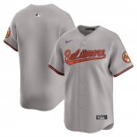 Camiseta Beisbol Hombre Baltimore Orioles Road Limited Gris
