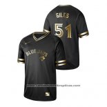 Camiseta Beisbol Hombre Blue Toronto Blue Jays Ken Giles 2019 Golden Edition Negro