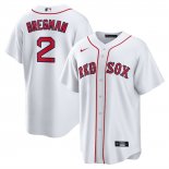 Camiseta Beisbol Hombre Boston Red Sox Alex Bregman Primera Replica Blanco