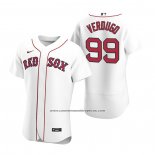 Camiseta Beisbol Hombre Boston Red Sox Alex Verdugo Autentico 2020 Primera Blanco