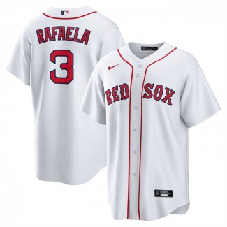 Camiseta Beisbol Hombre Boston Red Sox Ceddanne Rafaela Primera Replica Blanco1