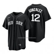 Camiseta Beisbol Hombre Boston Red Sox Marwin Gonzalez Replica 2021 Negro