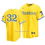 Camiseta Beisbol Hombre Boston Red Sox Matt Barnes 2021 City Connect Oro