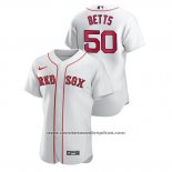 Camiseta Beisbol Hombre Boston Red Sox Mookie Betts Autentico Blanco