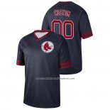 Camiseta Beisbol Hombre Boston Red Sox Personalizada Cooperstown Collection Legend Azul