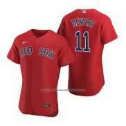 Camiseta Beisbol Hombre Boston Red Sox Rafael Devers Autentico Alterno 2020 Rojo