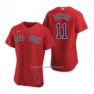 Camiseta Beisbol Hombre Boston Red Sox Rafael Devers Autentico Alterno 2020 Rojo