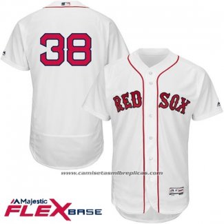 Camiseta Beisbol Hombre Boston Red Sox Rusney Castillo Autentico Collection Blanco Flex Base