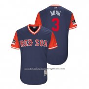 Camiseta Beisbol Hombre Boston Red Sox Sandy Leon 2018 LLWS Players Weekend Noah Azul