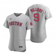 Camiseta Beisbol Hombre Boston Red Sox Ted Williams Autentico Road Gris