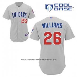 Camiseta Beisbol Hombre Chicago Cubs 26 Billy Williams Gris Cool Base