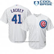 Camiseta Beisbol Hombre Chicago Cubs 41 John Lackey Blanco Cool Base