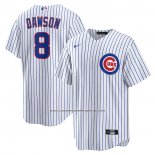 Camiseta Beisbol Hombre Chicago Cubs Andre Dawson Retired Primera Replica Blanco