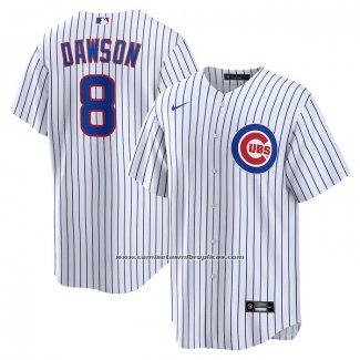 Camiseta Beisbol Hombre Chicago Cubs Andre Dawson Retired Primera Replica Blanco