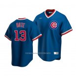 Camiseta Beisbol Hombre Chicago Cubs David Bote Cooperstown Collection Road Azul