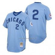 Camiseta Beisbol Hombre Chicago Cubs Nico Hoerner Autentico 1976 Cooperstown Azul