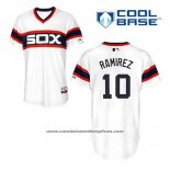 Camiseta Beisbol Hombre Chicago White Sox 10 Alexei Ramirez Blanco Alterno Cool Base