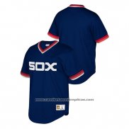 Camiseta Beisbol Hombre Chicago White Sox Cooperstown Collection Mesh Wordmark V-Neck Azul