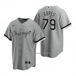 Camiseta Beisbol Hombre Chicago White Sox Jose Abreu Replica Gris