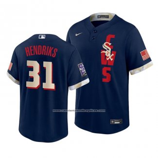 Camiseta Beisbol Hombre Chicago White Sox Liam Hendriks 2021 All Star Replica Azul