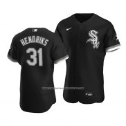 Camiseta Beisbol Hombre Chicago White Sox Liam Hendriks Autentico Alterno Negro