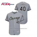Camiseta Beisbol Hombre Chicago White Sox Reynaldo Lopez Flex Base Gris