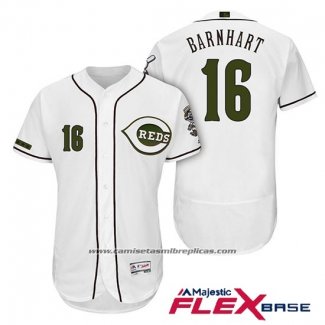 Camiseta Beisbol Hombre Cincinnati Reds 16 Tucker Barnhart 2018 Alterno Autentico Flex Base