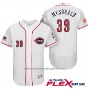 Camiseta Beisbol Hombre Cincinnati Reds 2017 Estrellas Y Rayas 39 Devin Mesoraco Blanco Flex Base