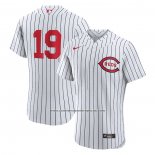 Camiseta Beisbol Hombre Cincinnati Reds Joey Votto 2022 Autentico Blanco
