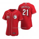 Camiseta Beisbol Hombre Cincinnati Reds Michael Lorenzen Autentico 2020 Alterno Rojo