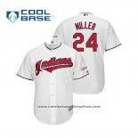 Camiseta Beisbol Hombre Cleveland Indians Andrew Miller 2019 All Star Patch Cool Base Blanco