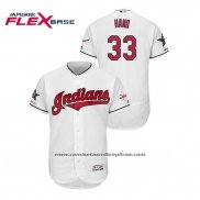 Camiseta Beisbol Hombre Cleveland Indians Brad Hand 2019 All Star Flex Base Blanco