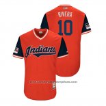 Camiseta Beisbol Hombre Cleveland Indians Edwin Encarnacion 2018 LLWS Players Weekend Rivera Rojo