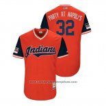 Camiseta Beisbol Hombre Cleveland Indians Mike Napoli 2018 LLWS Players Weekend Party At Napoli's Rojo