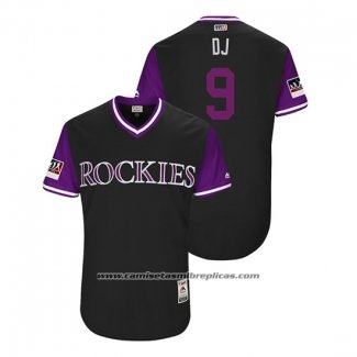 Camiseta Beisbol Hombre Colorado Rockies Dj Lemahieu 2018 LLWS Players Weekend Dj Negro