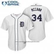 Camiseta Beisbol Hombre Detroit Tigers 2017 Estrellas y Rayas James Mccann Blanco Cool Base