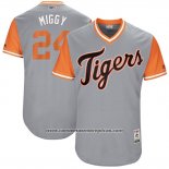 Camiseta Beisbol Hombre Detroit Tigers 2017 Little League World Series Miguel Cabrera Gris