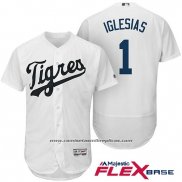 Camiseta Beisbol Hombre Detroit Tigers Blanco 1 Jose Iglesias Hispanic Heritage Flex Base Jugador