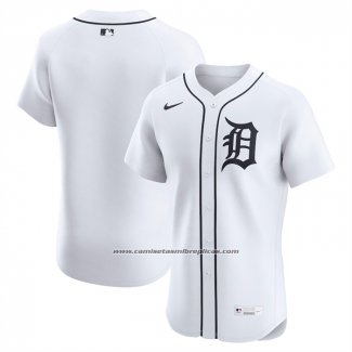 Camiseta Beisbol Hombre Detroit Tigers Home Elite Blanco