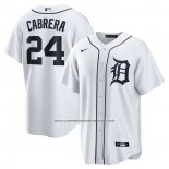 Camiseta Beisbol Hombre Detroit Tigers Miguel Cabrera Retired Primera Replica Blanco